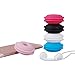 LENTION Earphone Holder / Headphone Keeper / Cable Turtle Organizer / Winder Case for iPhone, iPod, Samsung, Sony, MP4, Earbud And More (Black)