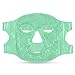 PerfeCore Facial Mask - Get Rid of Puffy Eyes - Migraine Relief, Sleeping, Travel Therapeutic Hot Cold Compress Pack - Gel Beads, Spa Therapy Wrap for Sinus Pressure Face Puffiness Headaches (Green)
