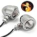 INNOGLOW Motorcycle Turn Signal Lights 2pcs Bullet Front Rear Turn Signals Indicator Blinkers Amber Lights Fits for Harley Suzuki Kawasaki