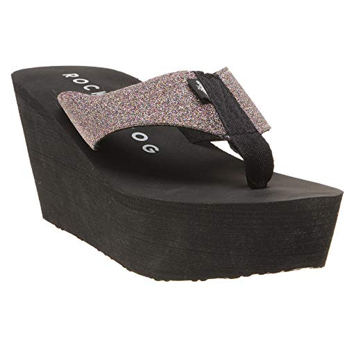 Rocket Dog Women's Diver Flip Flops, Black Multi, 6 UK