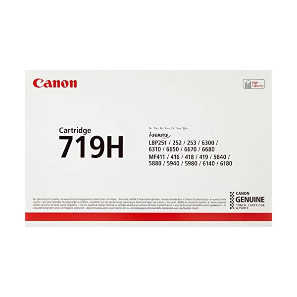 Canon 719H original Toner Schwarz für ISensys Laserdrucker, 242Q012