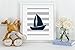 Nautical Nursery Prints for Baby Room Decorations - NO FRAMES OR MATTING