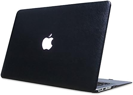 13 inch MacBook Air / Laptop PC Snap On CASE WITH PU - BLACK