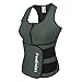 FeelinGirl Neoprene Sauna Suit - Sauna Tank Top Vest with Adjustable Shaper Trainer Belt,Army Green,XXX-Large
