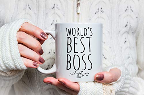 Worlds Best Boss Mug For The Office | Boss Lady Gifts | Best Boss Gifts
