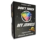 Don't Touch My Jewels - A Quick Strategic Card Game, Best for Adults, Families, Teens, Kids 8 years and up, and Couples. 2-6 players. Voted Best party game and card game. Hard Durable Box