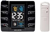 AcuRite 13020 Intelli-Time Projection Alarm Clock with Temperature and USB Charging (Kitchen)