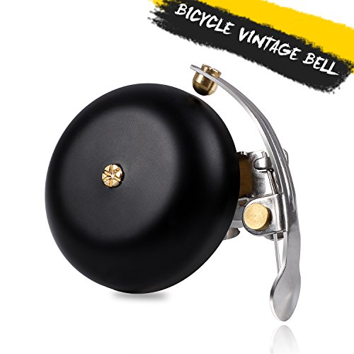 WESTGIRL Bike Bell Adult Classic Brass Bicycle Horn Retro Cycling Accessories Fit 0.5-0.94inch Handlebar,Anti-Rust, Loud Sound,Easy to Install,Practical