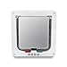 gomaomi Cat Flap Door for Interior Exterior,4 Way Locking Waterproof Pet Doors White for Cats & Small Dog