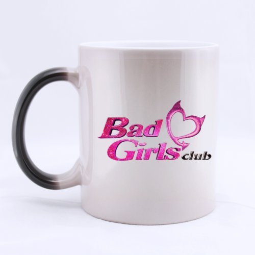 Fashion Cool "BAD GIRLS CLUB " 11 Ounces Heat Sensitive Color Changing Custom Coffee/Tea Mug Magic Gift Choice For Christmas / New Year / Birthday / FUN - Ceramic Morphing Mug