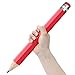 BUSHIBU Wooden Jumbo Pencils for Prop/Gifts/Decor - 14 Inch Funny Big Novelty Pencil with Cap(Red) for Schools and Homes
