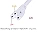 JOMITOP 2ft 24in 60CM Double End Connector Cable for T8 LED Integrated LED Tube pack of 6