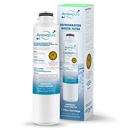 Arrowpure DA29-00020B Refrigerator Water Filter Replacement Cartridge | Certified According to NSF 42&372 | Compatible with Samsung DA29-00020A, HAF-CIN, HAF-CIN/EXP, RF263TEAESR, RF4287HARS, 1 Pack