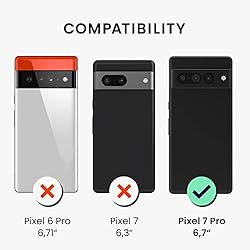 kwmobile Fabric Case Compatible with Google Pixel 7