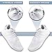 Laceez Kids No Tie Shoelaces - White (XS: Kids Shoe 8 to 9.5) Flat Elastic Laces by The Size - Best No Tie Shoelace in Quality and Style - for Casual Athletic Lifestyle Shoes - All Kids Sneakers