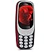 kwmobile Stylish Hard Cover for Nokia 3310 (2017) Metallic Dark red