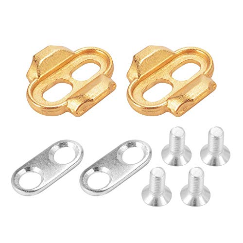 Merssavo Bicycle Premium Cleats Egg Beater Mallet Pedals Bike Accessories Eggbeater Bike Shields Set