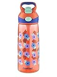 Contigo AUTOSPOUT Straw Striker Kids Water Bottle, 20 oz, Tango Pink Braid