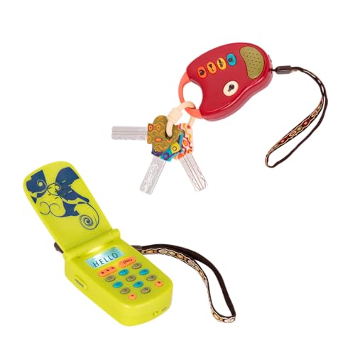 B. toys – Toy Car Keys & Cellphone – 2 Pieces Sensory Bundle – Developmental To…