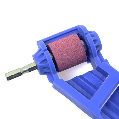 Magic&shell Diamond Drill Bit Sharpening Tool Corundum Grinding Wheel with Spanner Wrench for Grinder Polishing Blue