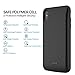 Moonmini Battery Case Compatible with iPhone Xs Max (2018) 6.5 Inch, Ultra Slim External Charger Case 5000Mah Backup Power Bank Protective Case(Black)