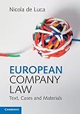 Image de European Company Law: Text, Cases and Materials