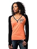 Harley-Davidson Womens Biker Zone H-D B&S Orange Henley