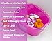 DRESHah Large Pink Foot Bath Tub – Thick Sturdy Plastic Pedicure Spa and Massage for Soaking Feet, Toenails, and Ankles with Epsom Salts or Essential Oils. Helps with Callus, Fungus and Dead Skinthumb 1