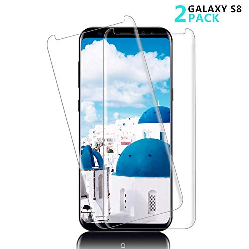 Canpeki for Samsung Galaxy S8 Screen Protector, 2 Pack [Bubble-Free] [HD Ultra Clear] [Easy to Install] [9H Hardness Grade] Tempered Glass for Galaxy S8