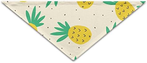 PETLOVEPET Summer Pineapple Pattern Triangle Pet Scarf Dog Bandana Pet Collars For Dog Cat One Size