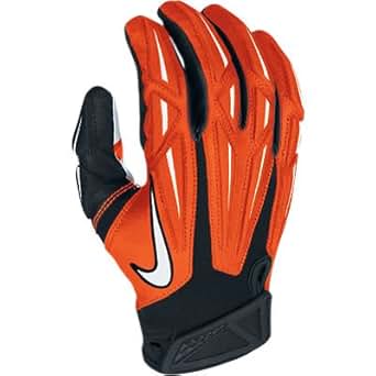 orange nike football gloves