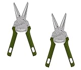 Kuhn Rikon Extra Large Heavy Duty Household & Kitchen Shears, Olive, Set Of 2