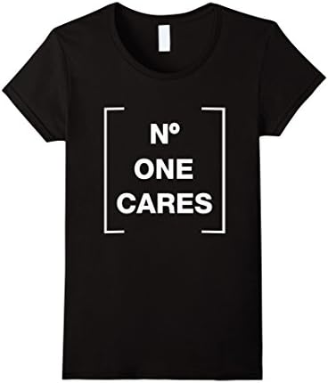Women's No One Cares Tee Girls Men Funny Cheap Women T-shirt Tumblr Large Black