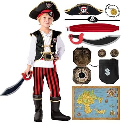 Pack De 6 Sombreros Y Parches De Pirata Para Niños – Accesorios De Fieltro Para Fiestas Temáticas, Carnaval Y Juegos De Rol