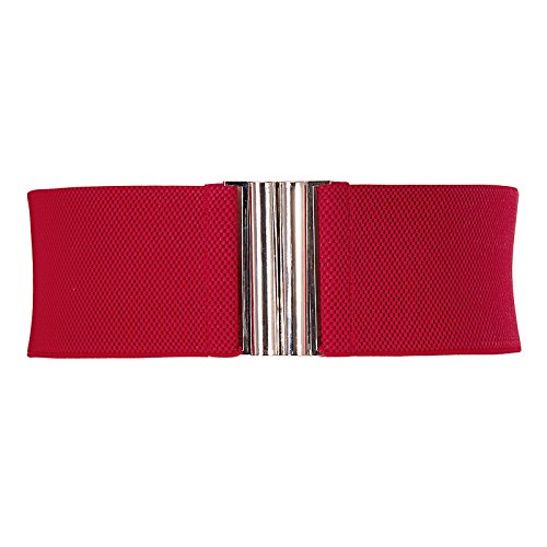 Wide Stretchy Vintage Waist Belt With Metal Buckle  display picture 2