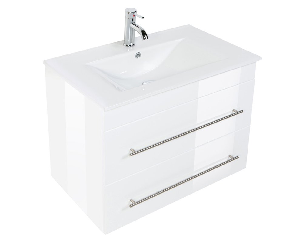 Emotion Casa Infinity 750 Bathroom Furniture White HighGloss Amazon