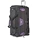 Travelpro Tpro Bold 2.0 30 Inch Drop Bottom Rolling Duffel (One size, Black/Purple)