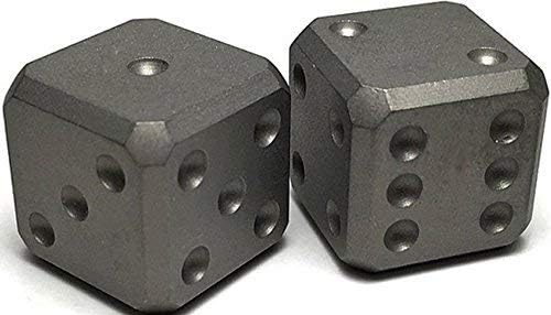 Titanium Dice Set Blasted