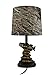 Mossy Oak Fish Accent Lamp Dark Woodtone Camo shade
