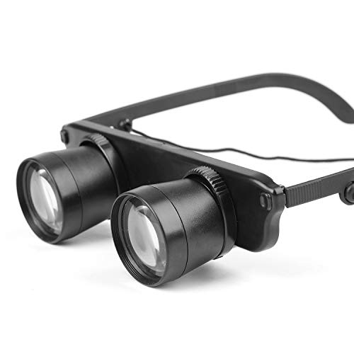 Ultralight Hand-Free Binoculars Glasses Portable Spyglasses Adjustment Magnifier Outdoor for Fishing, Bird Watching, Sports, Concerts, Theater, Opera, TV, Sight Seeing, Hands-Free Opera Glasses