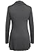 Meaneor Women's Soft Cowl Neck Long Sleeve A-Line Causal Tunic Top