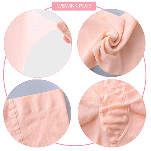 WEWINK PLUS Girls Ballet Tights Dance Ballet Ultra Soft Pro Ballet Footed Tights with Holes 3 Pairs (Pink, Child L Age 8-12 (125-140cm))