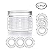 Spiral Hair Ties, Coil Hair Ties, Hair Ties No Crease, Hair Ties, Phone Cord Hair Ties - 12 Pack, Transparent
