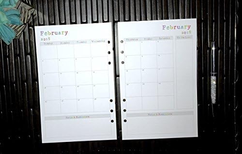 2020 | 2021 | 2022 | 2023 | Monthly Dated Planner Inserts Refills | 6 ring binder | 8.3" x 5.8" (A5) | Sunday Start Date | The Be True to You Collection | LMN Creates