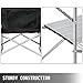 VBENLEM Camping Outdoor Kitchen 2-Tier Camping Kitchen Table with 3 Zippered Bag Camping Table 2 Side Tables Camp Cook Table Portable Outdoor Camping Table for Outdoor Activities Blackthumb 3