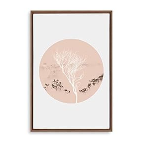 Framed Canvas Wall Art Circular Pattern Canvas Prints Home Artwork Decoration for Living Room,Bedroom - 24x36 inches