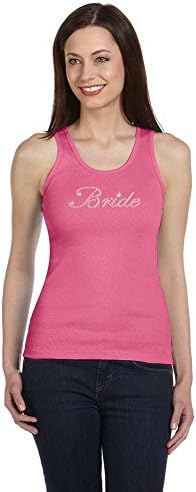 Amy Alder Bridal Party Bride Tank Top, Pink, XL