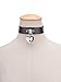 JOJO & LIN Goth Gothic Accessories Handmade Chokers for Women Collar Necklace (Black Heart Locket)