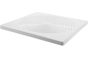 HOODANCOS Couvercle de ventilateur d'échappement de salle de bain 28 x 27,9 cm en plastique carré pour grille d'aération de r