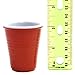 Shot Glass Novelty Melamine Mini Party Plastic Cups Shot Glasses-2 Red-2 Blue